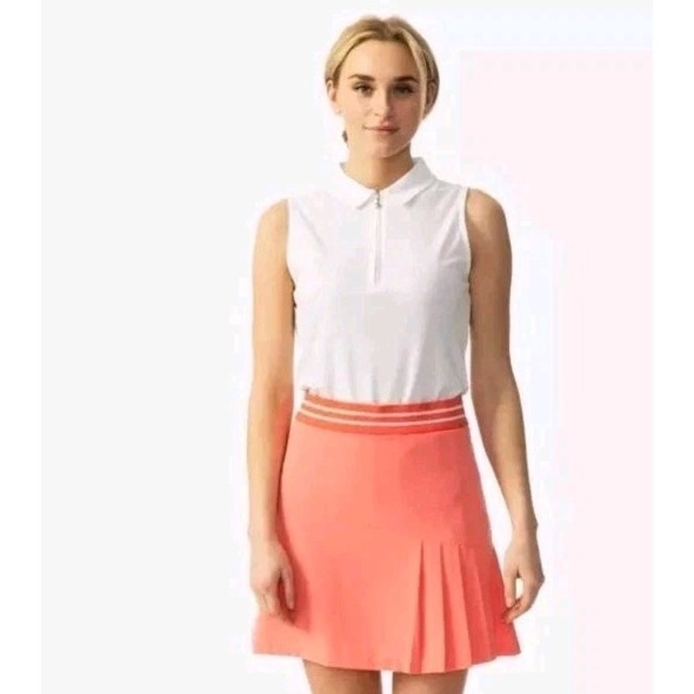 Daily Sports Elissa Golf Skort Coral Pink Pleated Size 4 - Women's Activewear